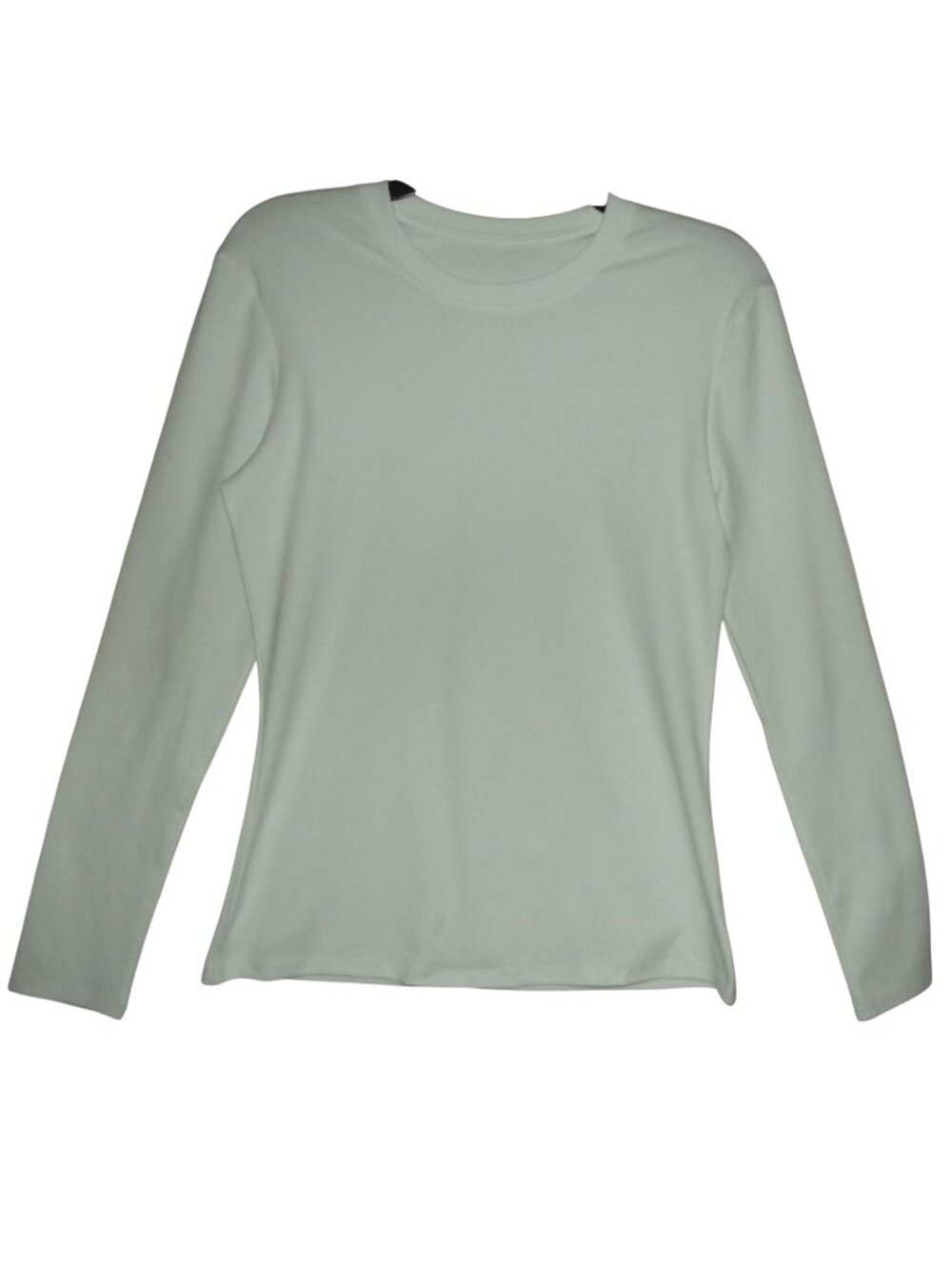 SanaRazo T-Shirt Womens Medium White Underscrubs Slim Fitted Long Sleeve Cotton